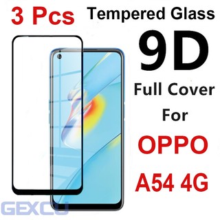 Kính Cường Lực Oppo A54 4G Bảo Vệ Màn Hình Toàn Màn Hình 3 Chiếc Chống Vỡ 9D Full Cover