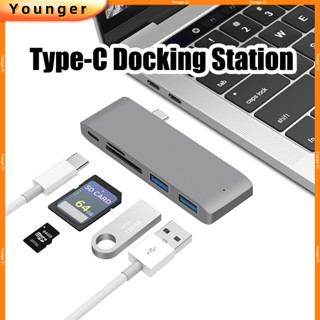 Bộ chia USB-C sang HDMI Loại C HUB Docking Station Adapter USB 3.0 PD Bộ chuyển đổi sạc Micro SD Đầu đọc thẻ