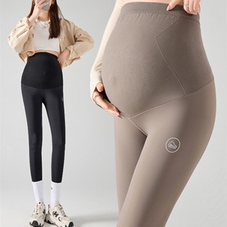 Quần bà bầu Quần legging da cá mập dài đến mắt cá chân mùa thu mỏng nữ Quần tập Yoga mặc ngoài