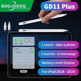 Goojodoq  Bút cảm ứng GD11 Plus thích hợp cho bút cảm ứng ipad ipad 9th gen 8th 7th 6th air 4 5 pro 11 12.9 2019 2020 2021 mini 6