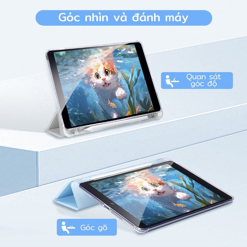 Ốp Lưng Trong Suốt Cho iPad Gen 11 A16 2025 Air 6th 11 '' Air 13 M3 Gen 9 8 7 10.2 Air 1 2 3 4 5 6th 9.7 Gen 10th 10.9 Pro M5 11 12.9 13 M4 Mini 6 7 Vỏ máy tính bảng dễ thương có bút | BigBuy360 - bigbuy360.vn