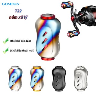 GOMEXUS núm máy câu 22mm được thiết kế tinh tế cho Shimano Daiwa Ryobi Titanium  núm tay quay máy câu Núm tay quay T22