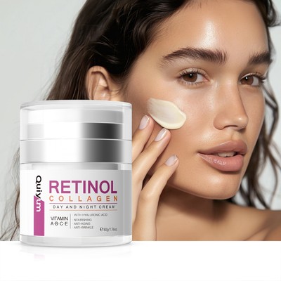 Quiyum Retinol Collagen Kem dưỡng da ban ngày và ban đêm Làm trắng da Chống nhăn Nuôi dưỡng sâu 50g