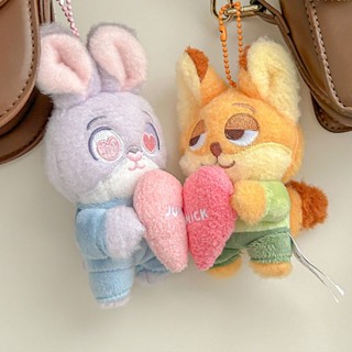  Móc Khoá Đôi Con Cáo Thỏ Cặp Đôi Dễ Thương Mặt Dây Chuyền Zootopia Móc Khoá Cute Quà Sinh Nhật 