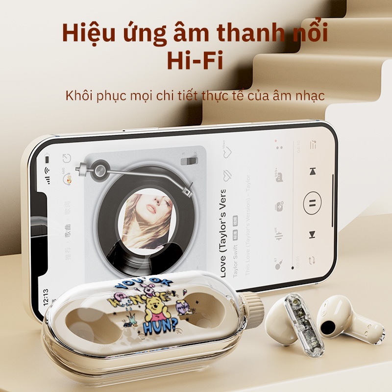 Disney DN25 Tai nghe  Bluetooth 5.4 Tai nghe không dây Tai nghe không dây HIFI Tai nghe âm thanh nổi Hỗ trợ tất cả các điện thoại thông minh cho ios Android. | BigBuy360 - bigbuy360.vn
