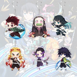 Móc khóa Demon Slayer Tokitou Phim hoạt hình Q Edition Túi Acrylic Mặt dây chuyền trang trí