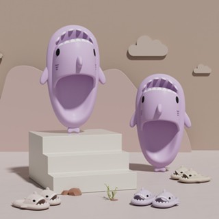 Dép đi trong nhà / ngoài trời thiết kế hình cá mập đáng yêu chống trượt mới dành cho nam và nữ AYUER