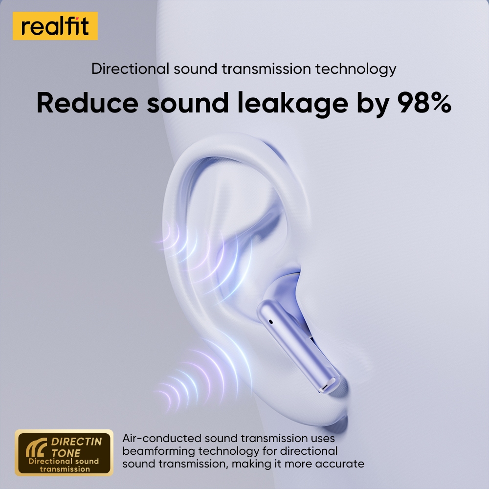 Tai nghe Bluetooth Realfit F2 Max khử tiếng ồn chủ động Âm trầm đục lỗ ANC năng động thông minh có Mic | BigBuy360 - bigbuy360.vn