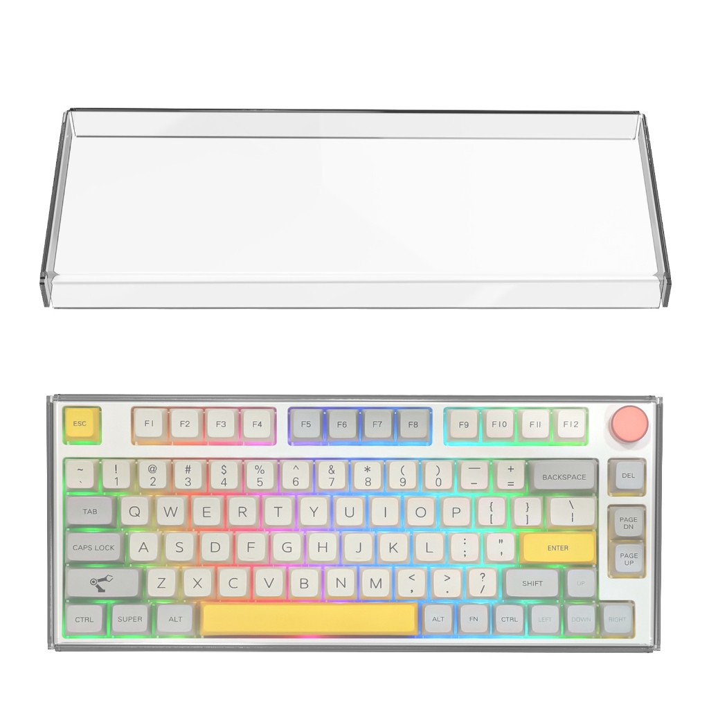 Geekria 75% Núm Bàn Phím Bụi Cho 84 Phím Bàn Phím, Vỏ Bàn Phím Acrylic Tương Thích Với GMMK PRO Glor