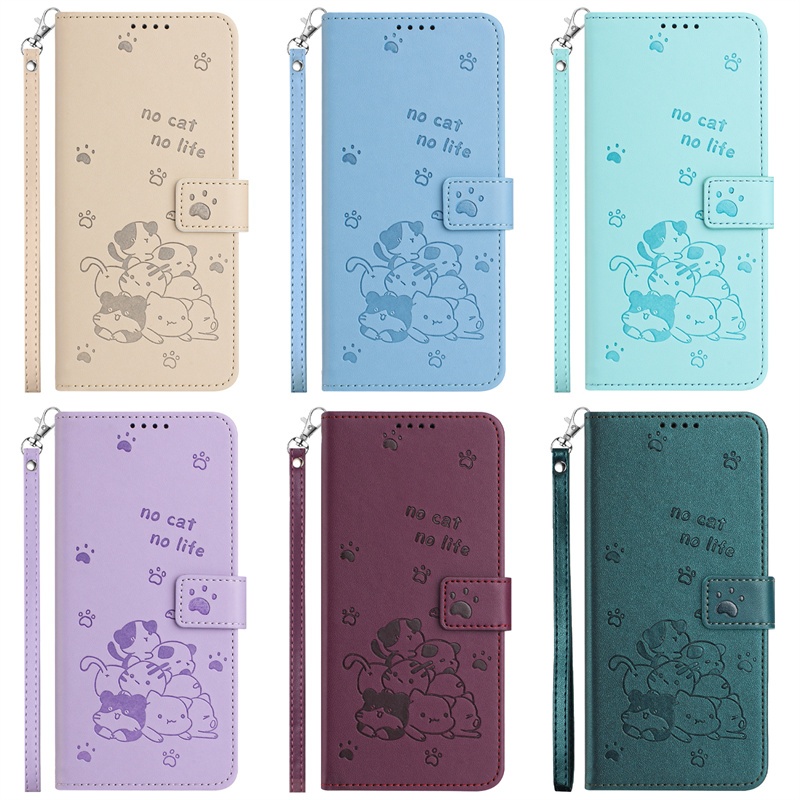 Ốp Lật Ví Da Thú Cưng Dễ Thương Cho Honor X6B X6A X7B X8B X9B X50 X50i 90 200 Play 8T Smart Magic 6 Lite GT Pro 5G Khe Cắm Thẻ Ốp điện thoại