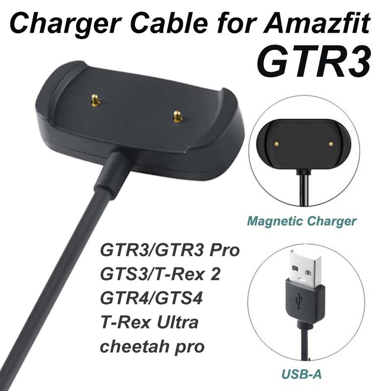 Cáp Sạc Cho Amazfit GTS 3, GTR 3, GTR 3 Pro, T-Rex 2, Dây Cáp Sạc Từ Tính Cho Amazfit GTS 3, GTR 3, 