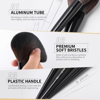 DAIKOU Bộ cọ trang điểm 30 chiếc Bàn chải trang điểm chuyên nghiệp
