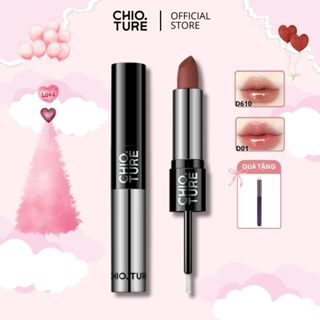 Son Môi Hai Đầu Chio.Ture Thỏi Son Lì và Bóng Khóa Màu Double-End Lipstick 3.5g+2.5g