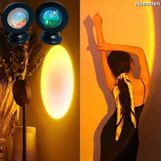 Hoeaden Led USB Hoàng Hôn Đèn Máy Chiếu Trang Trí Nhà Đèn Ngủ Di Động Tâm Trạng Ánh Sáng Neon VN