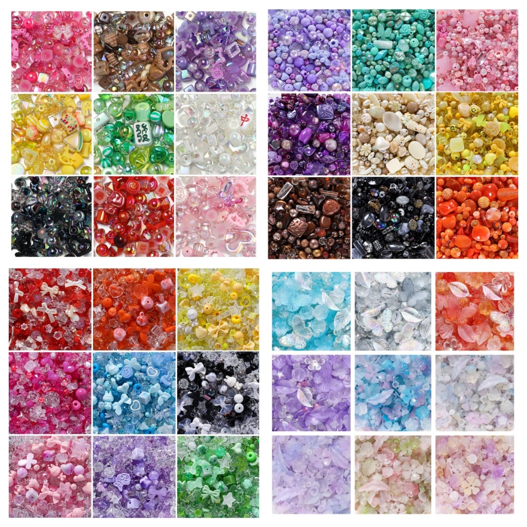 St. kunkka 20g Acrylic Hỗn Hợp Hạt Có Thể Được Sử Dụng Để Làm Vòng Tay Vòng Cổ DIY