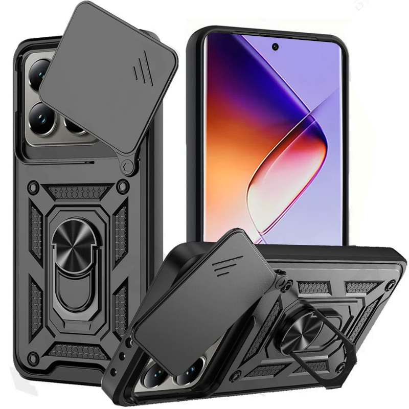 Chống sốc nặng trường hợp điện thoại cứng với khung kim loại Infinix Note 40 Pro+ Note 30 Pro Hot 50i Hot 40 Pro Hot 30i GT 20 Pro