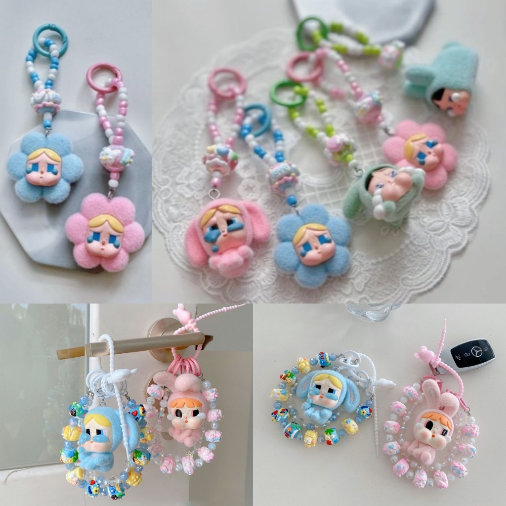 Mini Crybaby Popmart Búp Bê DIY Phụ Kiện Ngón Tay Đồ Chơi Trang Sức Trang Trí Mặt Dây Chuyền Trang Trí Đa Năng Sáng Tạo Dễ Thương Quà Tặng Hoạt Hình