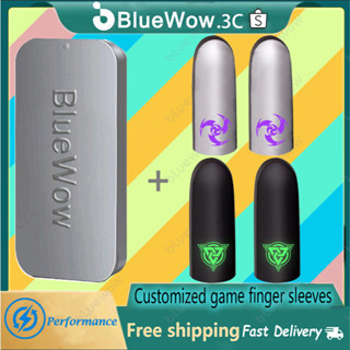   Bluewow  Găng tay chơi Game Găng tay chơi Game siêu nhạy cảm Chống trượt Trò chơi hấp thụ mồ hôi mạnh Mũ ngón tay cái chơi Game thoáng khí cho FF 