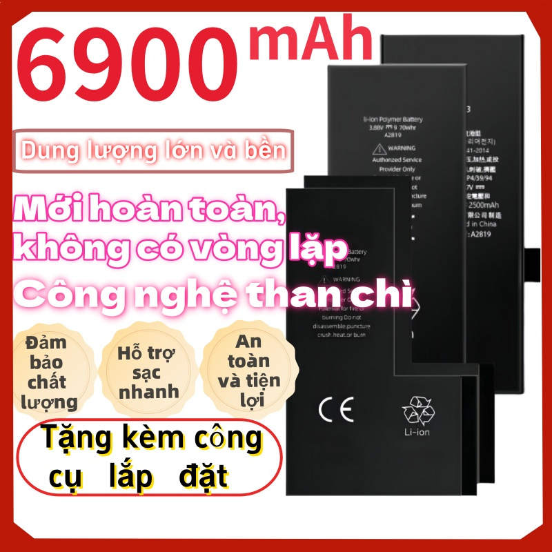 Pin dung lượng cao cho 5 6 7 8 /S/SPlus/X/S/MAX 11 12 13/Pro/Max/SE1/SE2 Mới 100%