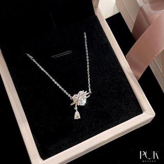 Dây chuyền nữ, Vòng Cổ Nữ,  Mặt dây chuyền xương đòn tình yêu, Được Làm Bằng Chất Liệu Thép Titan Không Gỉ, Không Phai Màu, Không Thấm Nước, Có Thể Điều Chỉnh Độ Dài, Linh Hoạt, Phụ Kiện Dễ Thương, Tặng Kèm Hộp, Miễn Phí Quà Tặng