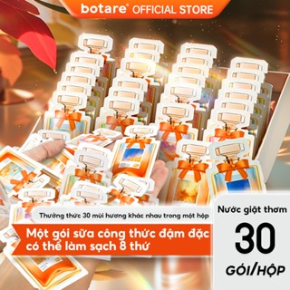 【30 gói/thùng Botare Nước giặt quần áo đóng gói riêng lẻ  mỗi gói có thể giặt được 4 - 6 chiếc quần áo