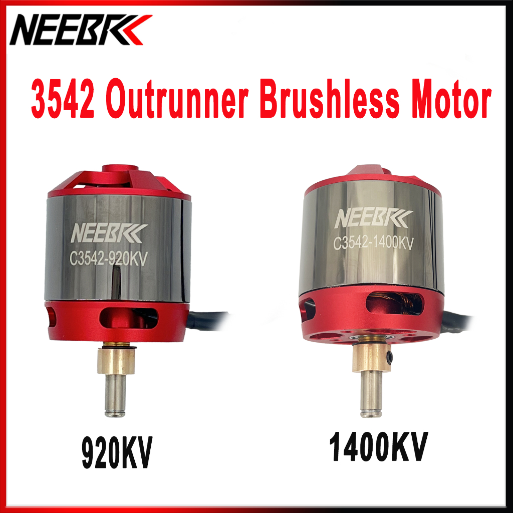 Neebrc C3542 3552 920KV 1400KV 2-4S 6mm Outrunner Động cơ cho RC FPV Cánh cố định Glide Máy bay khôn