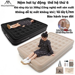 Nệm hơi mountainhiker Giường đơn đôi kèm bơm điện Dùng Ở Nhà Hoặc Đi Cắm Trại SZK792 
