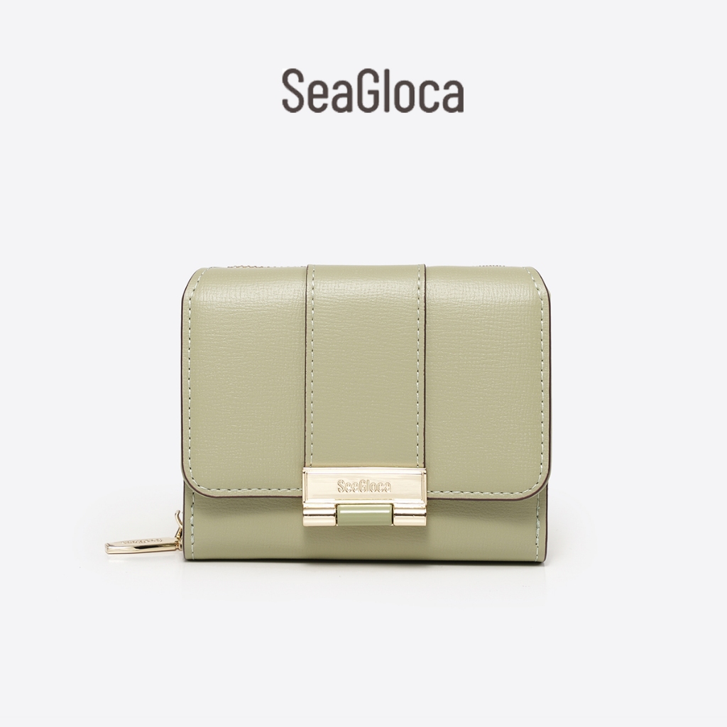 Seagloca Ví nữ gấp ba lần đựng tiền xu thời trang xu hướng mới  1635