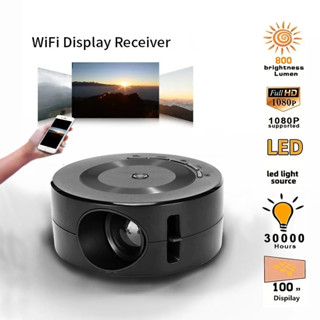 Máy Chiếu Mini Có Dây Đồng Bộ Điện Thoại E60 - Hỗ Trợ Full HD 1080P, Thiết Kế Nhỏ Gọn Cho Phòng Ngủ/Gia Đình, Tương Thích Đa Thiết Bị (USB/Android/iOS)