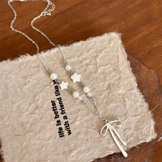 Jushi Bảng Chữ Cái Ngôi Sao Tình Yêu Mặt Trăng Mặt Dây Chuyền Vòng Cổ Có Thể Điều Chỉnh Ngày Lễ Quà Tặng Nữ Trang Sức Phụ Kiện