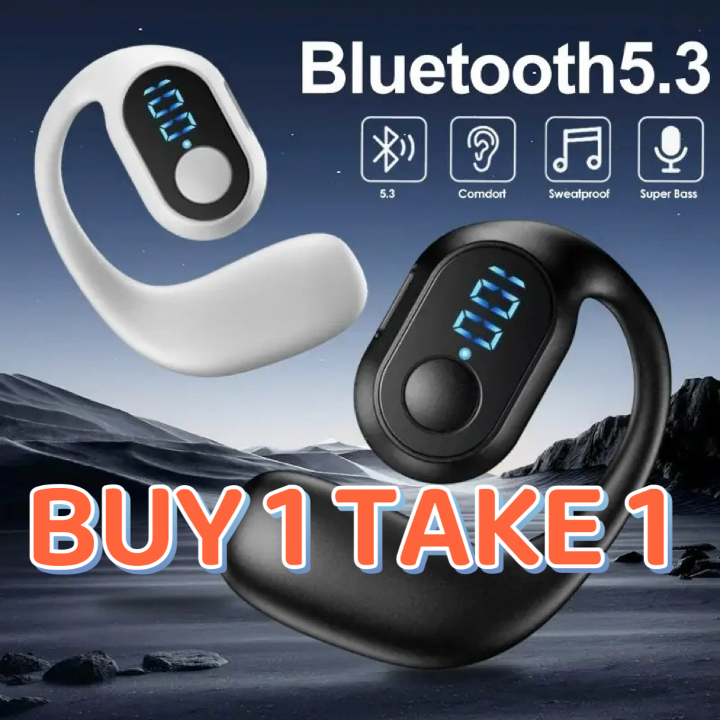 MUHUO (MUA 1 BÁNH 1) Tai nghe Bluetooth 5.3 không dây D06 Pro Màn hình kỹ thuật số Tai nghe đơn Tai 