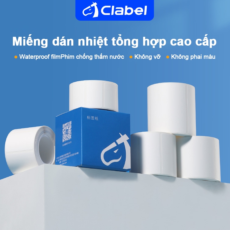 Clabel 220B / 221B / 230B / 221D / 321D / 320B Nhãn Giấy Nhiệt Phủ Tổng Hợp Chất Lượng Cao Chống Thấ