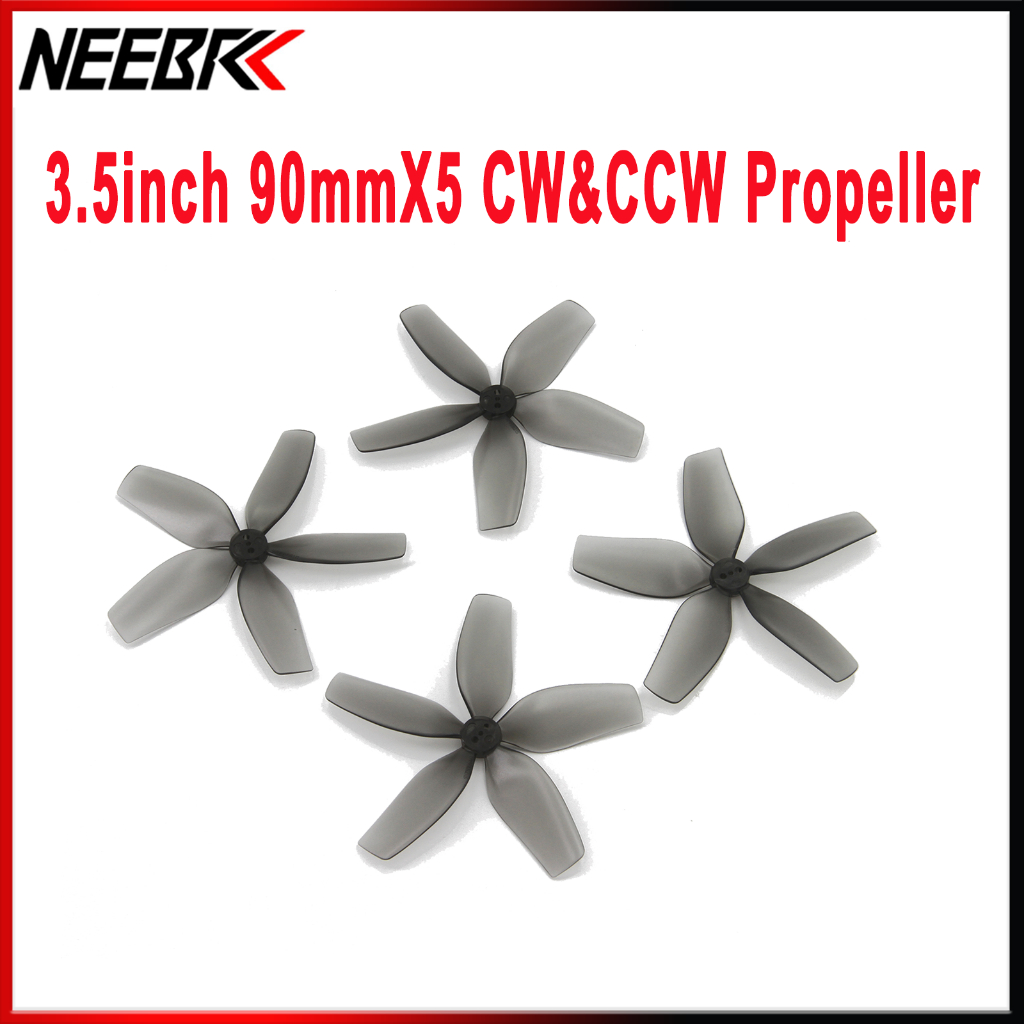 2 Cặp NEEBRC DT90MMX5 DT90 5-Blade 90mm 3.5 inch FPV Cánh quạt cho FPV Freestyle 3.5 inch Cinewoop D