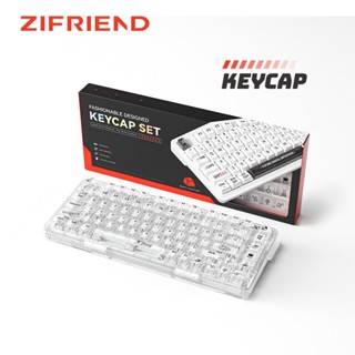 ZIFRIEND 116 Phím trong suốt keycap MDA Profile Key Cap cho bàn phím Cơ DIY