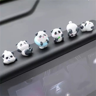 Tự Động Gấu Trúc Dễ Thương Hoạt Hình Quà Tặng Nội Thất Treo Trang Trí Gương Chiếu Hậu Trang Trí Ô Tô Bảng Điều Khiển Trung Tâm Trang Trí Dễ Thương Bảng Điều Khiển Phụ Kiện