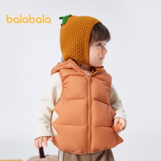 Áo Vest trẻ em Balabala Áo khoác ngoài mùa đông cho bé trai và bé gái có thiết kế 3D