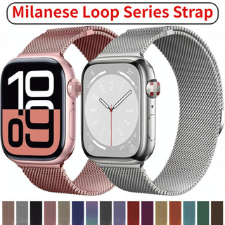  Dây đeo vòng Milanese cho Apple Watch Series 10 46mm 44mm 40mm 45mm 41mm 42mm 38mm Ultra 49mm 45 44 mm Vòng tay iWatch Series 3 4 5 6 SE 7 8 9 