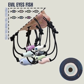 Phim hoạt hình thời trang Handmade bện mắt quỷ Vòng tay cá gốm - Món quà trang sức thế giới Mitene dành cho nữ