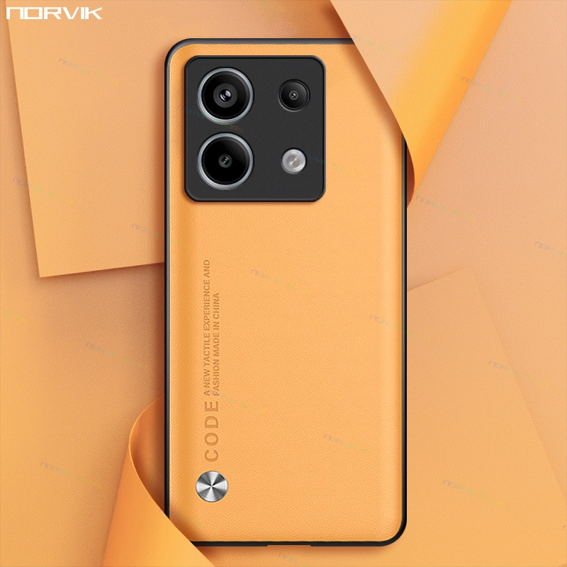 Vỏ da trơn mềm cho Redmi Note 13 Pro 5G Vỏ điện thoại Vỏ lưng chống sốc màu trơn đơn giản mới JD013