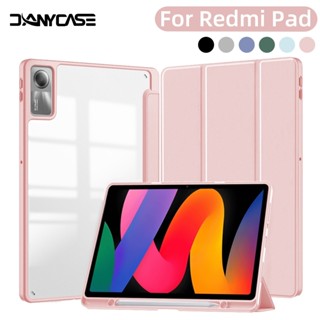 Ốp lưng Acrylic trong suốt cho Redmi Pad Pro 12.1 “Redmi SE 11 inch 2024 SE 8.7 inch 10.61 POCO Pad 12.1 'Vỏ máy tính bảng có khe cắm bút Vỏ trong suốt
