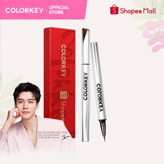 Bộ bút kẻ mắt đồng thương hiệu Colorkey X Shopee Bút kẻ mắt dạng lỏng mỏng 2 chiếc Bộ trang điểm mắt chống thấm nước lâu trôi không phai màu