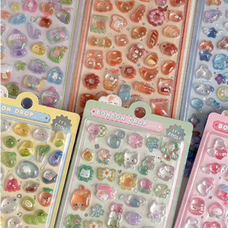 Ohaya | 3d Pha Lê Dập Nổi Miếng Dán Điện Thoại Di Động Quà Tặng Làm Móng Tay Trang Trí Ba Chiều Miếng Dán Thẻ Nhỏ Sổ Tay Chất Liệu Miếng Dán