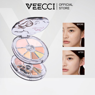 VEECCI Kem Che Khuyết Điểm 7 Màu Độ Che Phủ Cao Chống Thấm Nước Giữ Màu Lâu Trôi 4.3g