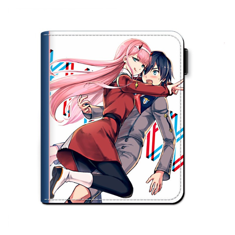Anime Darling In The Frank Bifold PU Ví ngắn Zero Two Hand Coin Purse