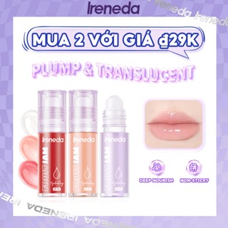  Ireneda Son Dưỡng Môi Chứa Dầu Mỡ Trái Cây Dạng Lăn Trong Suốt Trọng Lượng Nhẹ Không Dính Ly 