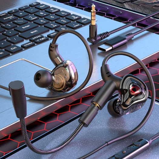 Tai nghe nhét tai SPRISE G59 có dây Chơi Game Bass Với Mic Kép Khử Tiếng Ồn HiFi PC Để Bàn Đa Năng 3.5mm/TypeC | BigBuy360 - bigbuy360.vn