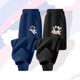  W.G.Q  Quần thể thao bé trai  Quần kiểu mùa xuân thu thoải mái khi in hình phi hành gia 