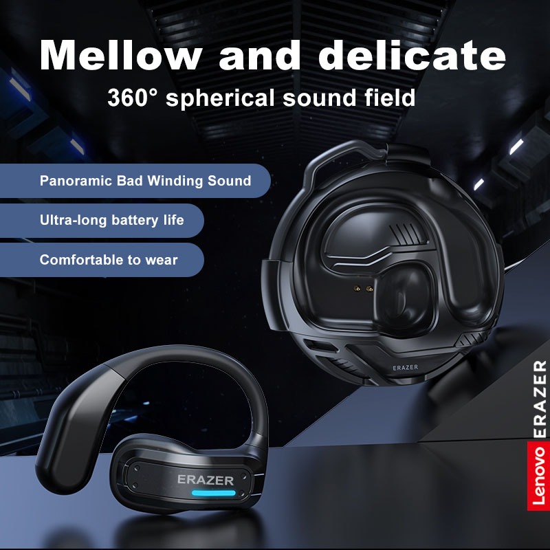 Lenovo ERAZER X8 Tai Nghe Phiên Dịch AI Bluetooth 5.4 OWS Tai nghe Bluetooth Tai nghe không dây thể thao có Mic Tai nghe không dây âm thanh nổi HiFi chống nước IPX7 Waterproof | BigBuy360 - bigbuy360.vn