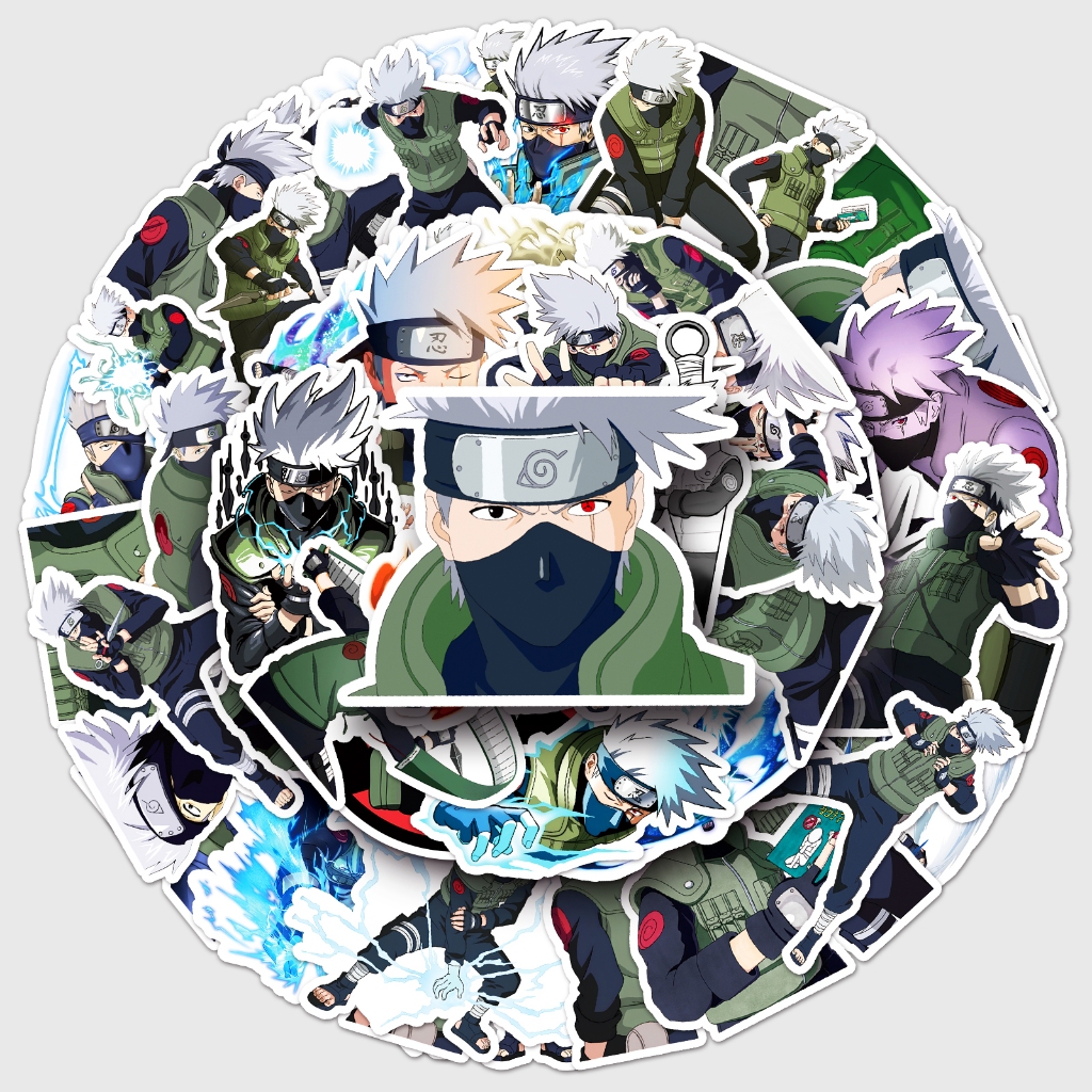 Bộ 50 miếng dán Naruto Kakashi tự làm / không thấm nước / trang trí / Trẻ em quan tâm / dễ dán / quà