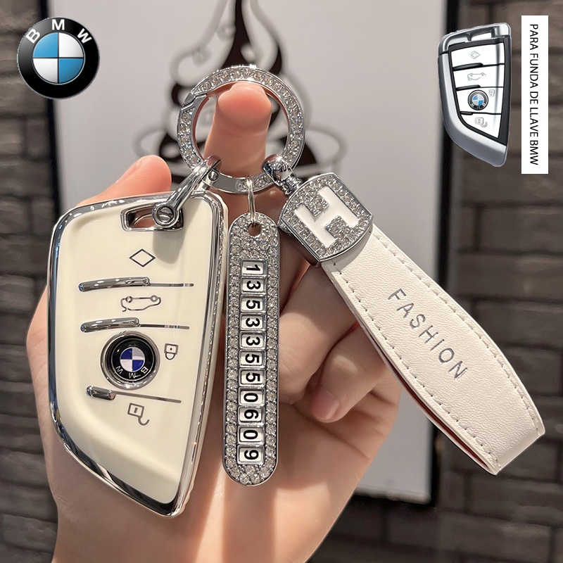 Vỏ chìa khóa xe BMW Thích hợp cho móc khóa nơ xe BMW 320i / X1 / Series 1 3 5 7 / F30 / X4 / X5 TPU